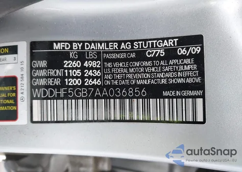 2010 Mercedes-Benz E 350 из США, поврежденный, VIN WDDHF5GB7AA036856